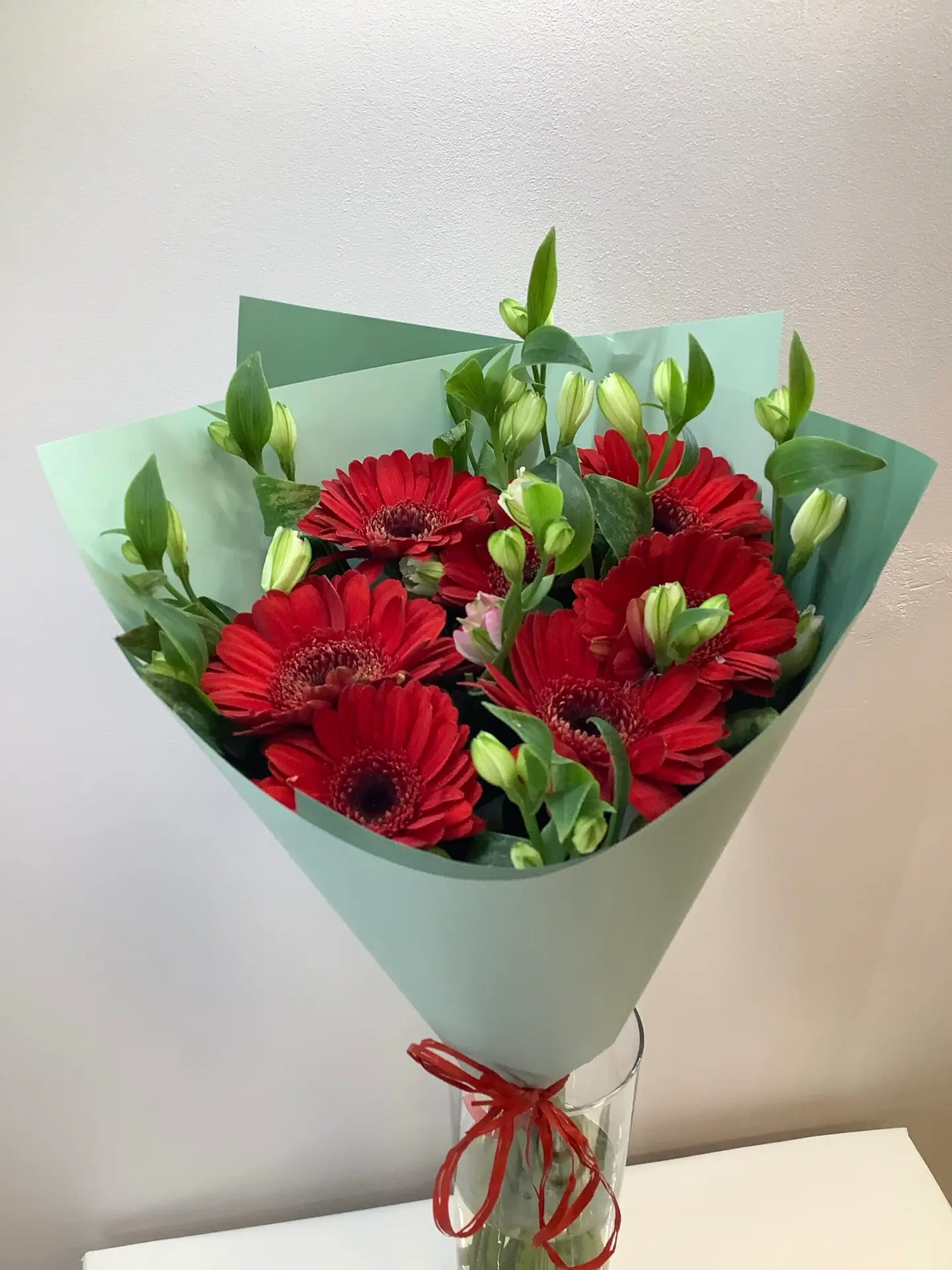 Flowers in Paper Wrapping