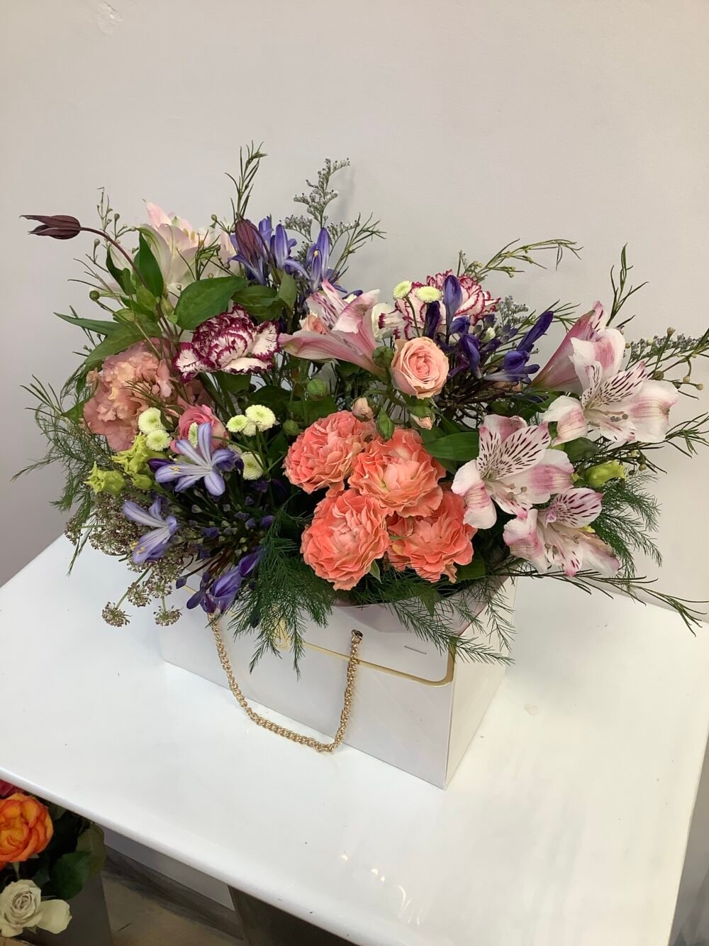 Flowers in a White Handbag - Image 2