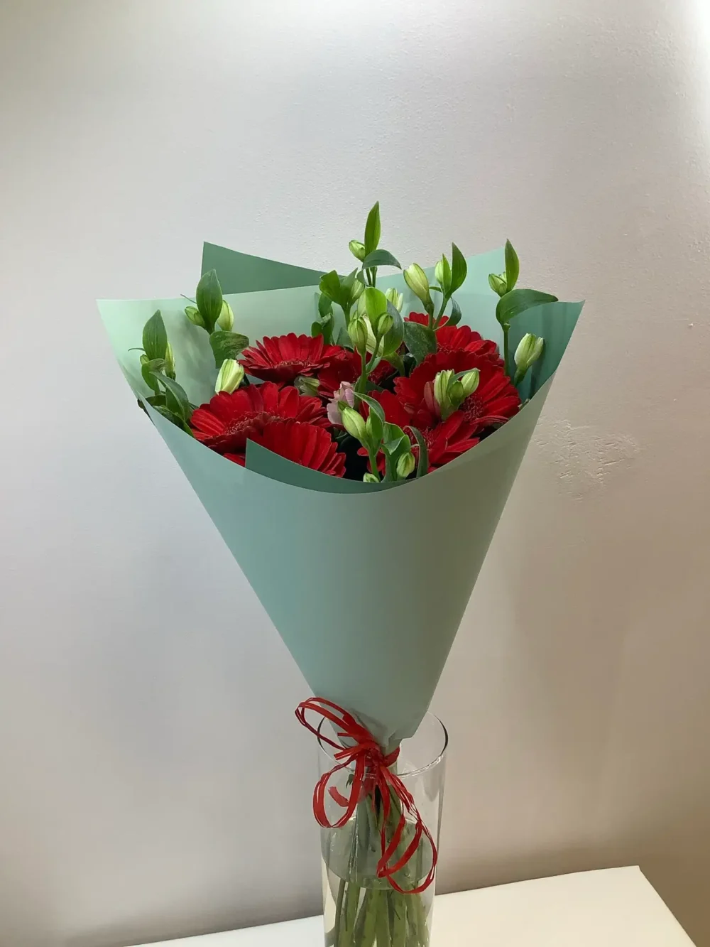 Red Gerbera Bouquet - Image 2